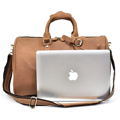 Herren Vintage Crazy Horse Leder Reisetasche