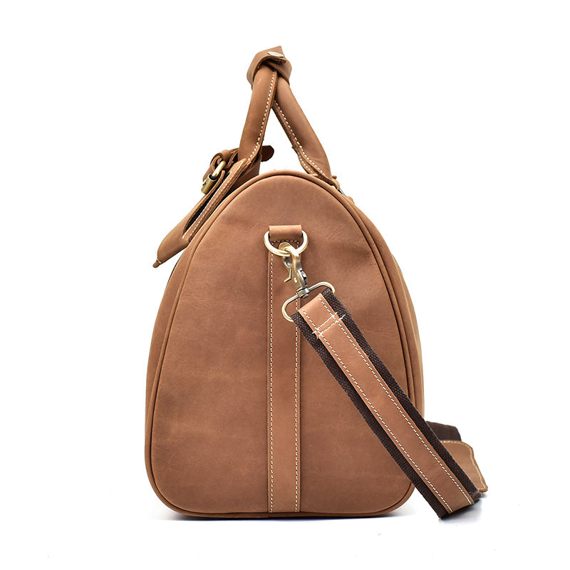 Herren Vintage Crazy Horse Leder Reisetasche