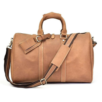 Herren Vintage Crazy Horse Leder Reisetasche