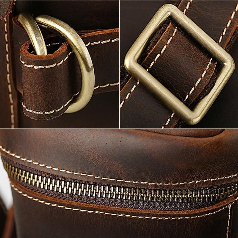 Vintage Leder Rucksack