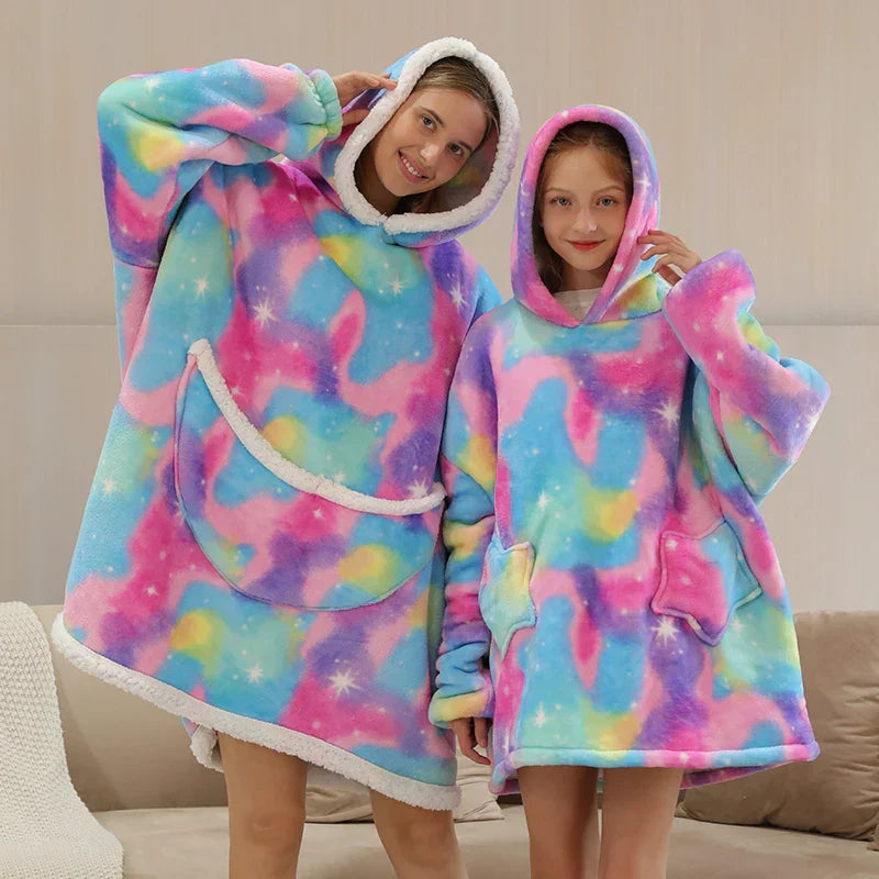 Teddy | Oversized Hoodie-Decke für Erwachsene und Kinder