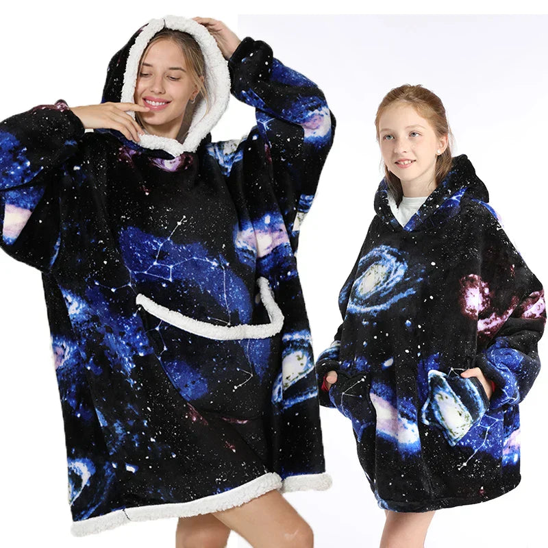 Teddy | Oversized Hoodie-Decke für Erwachsene und Kinder