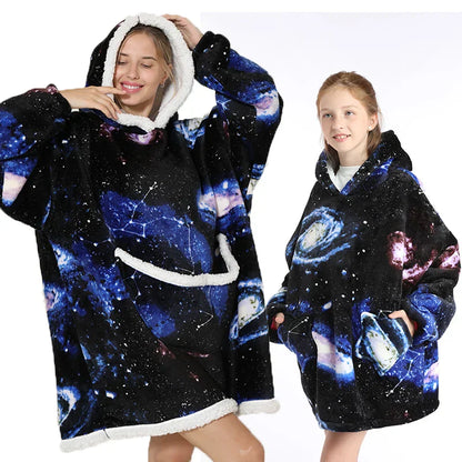 Teddy | Oversized Hoodie-Decke für Erwachsene und Kinder
