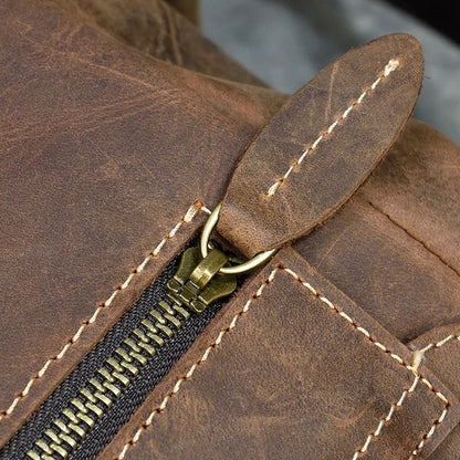 Rucksack mit großer Kapazität aus Leder