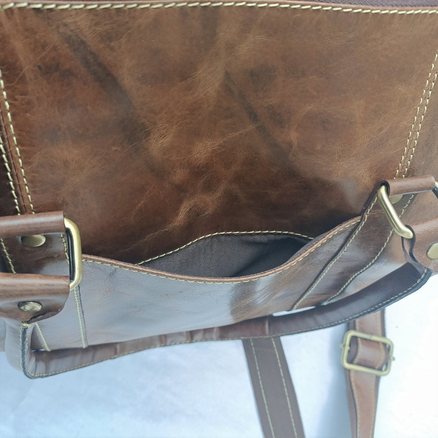 Crazy Horse Leder Mini Duffel Tasche