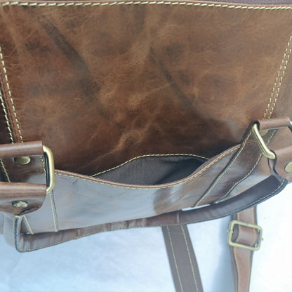 Crazy Horse Leder Mini Duffel Tasche
