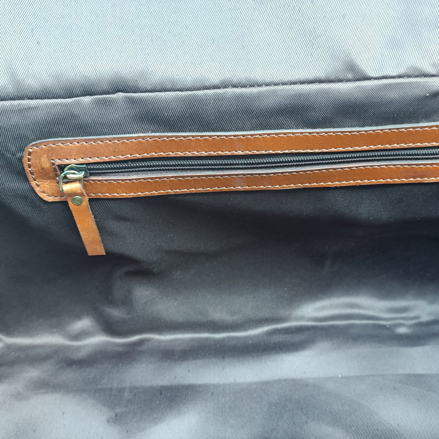 Braune Leder-Wochenendtasche