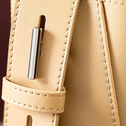 Echte Leder Crossbody- & Schulter-Übergröße Eimer Tasche