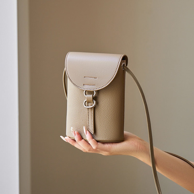 Echtes Leder Mini Crossbody Handytasche