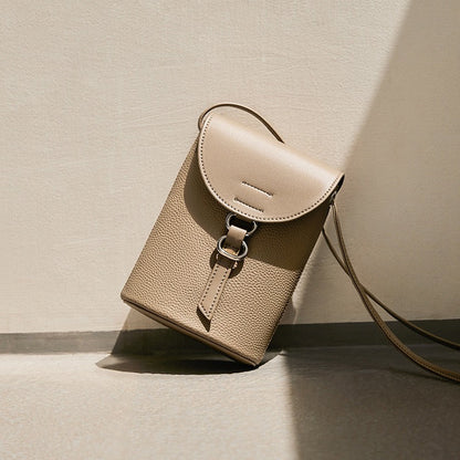 Echtes Leder Mini Crossbody Handytasche