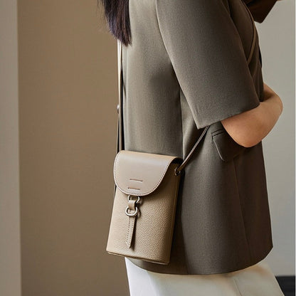 Echtes Leder Mini Crossbody Handytasche