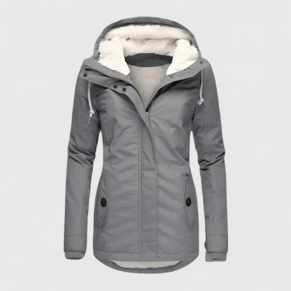 Rovena™ – Wasserdichte Winterjacke mit Kapuze