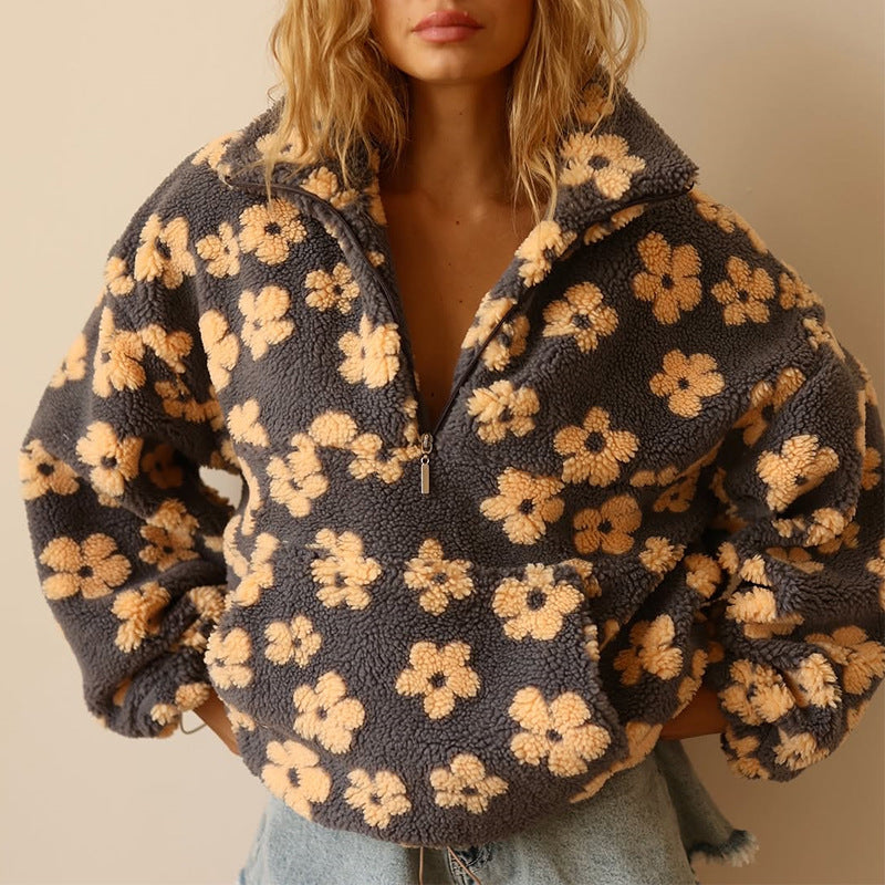 Célaine™ - Floraler Pullover mit elegantem Design
