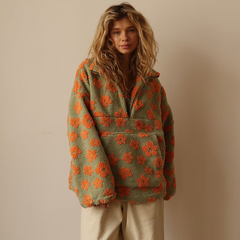 Célaine™ - Floraler Pullover mit elegantem Design