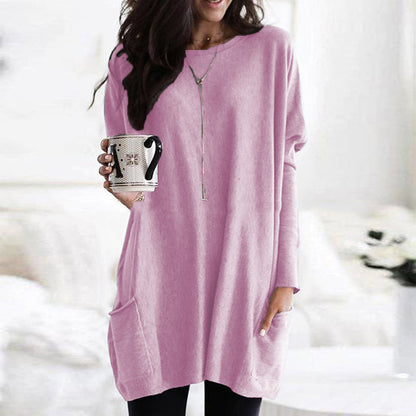 ELLE | Langarm-Shirtkleid mit Taschen