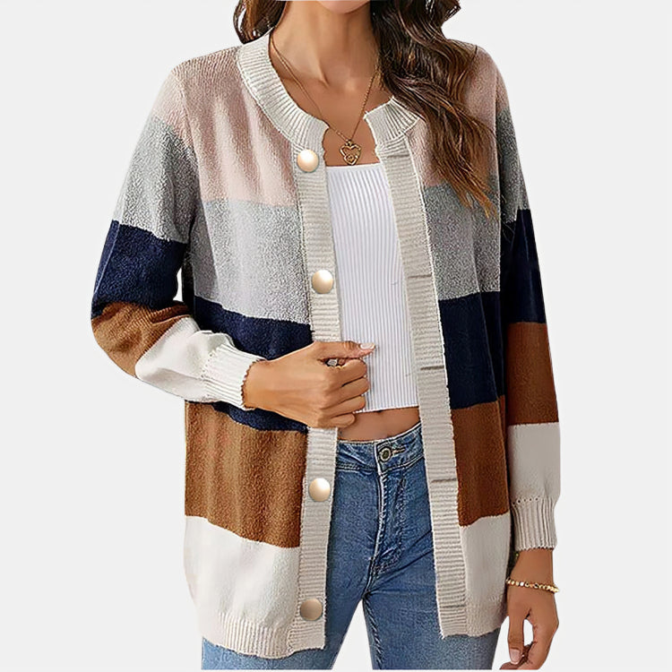 Norina | Cardigan mit auffälligen Streifen