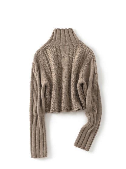 Marielle Bequeme-Cropped-Rollkragenpullover