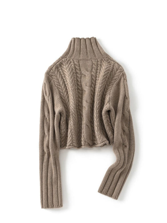 Marielle Bequeme-Cropped-Rollkragenpullover