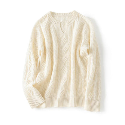 Celeste Bequeme-Pullover mit Schlitz-Ausschnitt