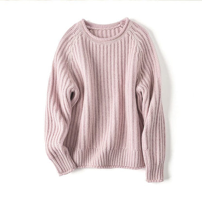 Serena Bequeme-Pullover mit lockerer Rippstruktur