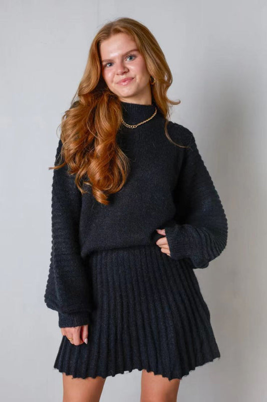 PEBBLES™ - Schickes Set aus Langarmpullover und Minirock