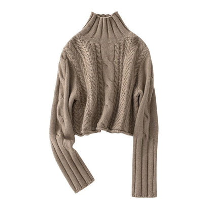 Marielle Bequeme-Cropped-Rollkragenpullover