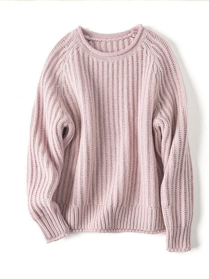 Serena Bequeme-Pullover mit lockerer Rippstruktur