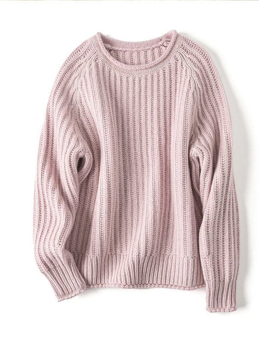 Serena Bequeme-Pullover mit lockerer Rippstruktur