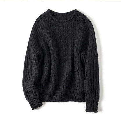 Serena Bequeme-Pullover mit lockerer Rippstruktur