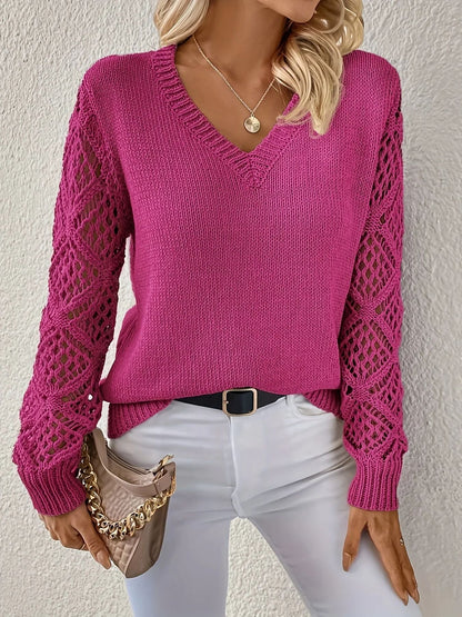Addison | Weicher V-Ausschnitt-Pullover