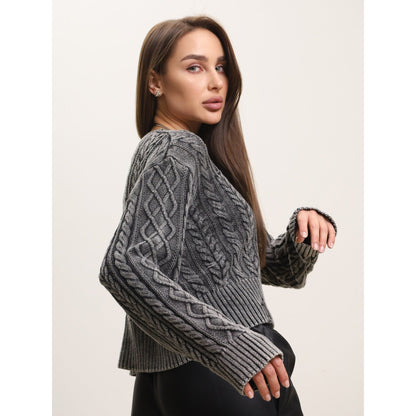 Monelle™ | Kurzer Strickpullover mit Ripped-Details
