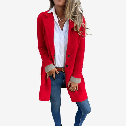 Martine™ – Langer Strickcardigan mit elegantem Fall