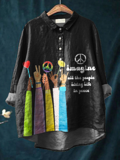 Friedens Hippie Kunst Shirt