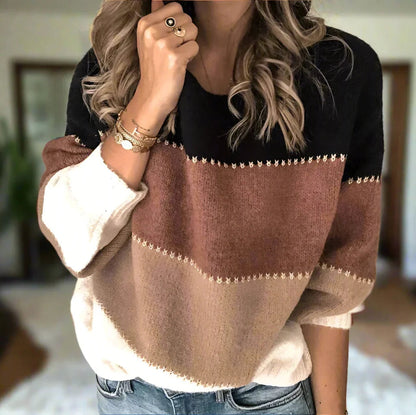 Charissa | Colour-Block Strickpullover
