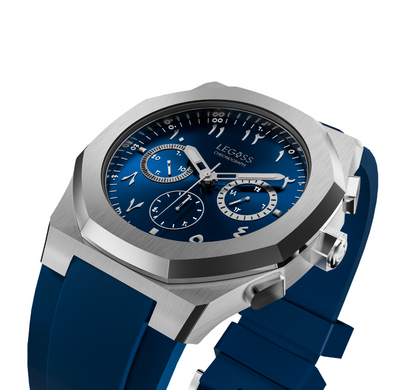 LEGOSS Uhr Blau Edition Arabische Zahlen