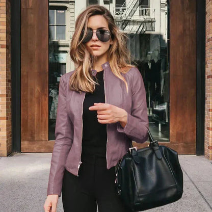 Hannah | Chic Leather Jacket
