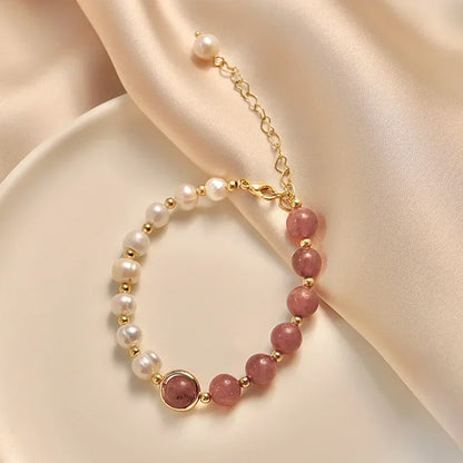 Sakura™ | Perlenarmband aus Kristall & Muschel