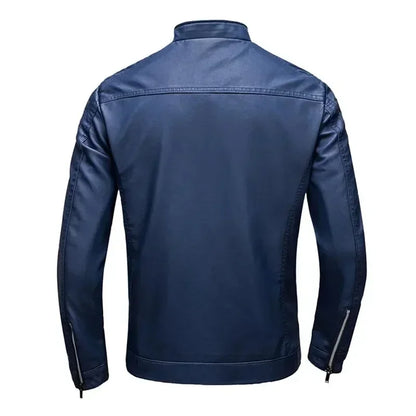 Nero™ Klassisch – Schwarze PU-Lederjacke mit zeitlosem Schnitt
