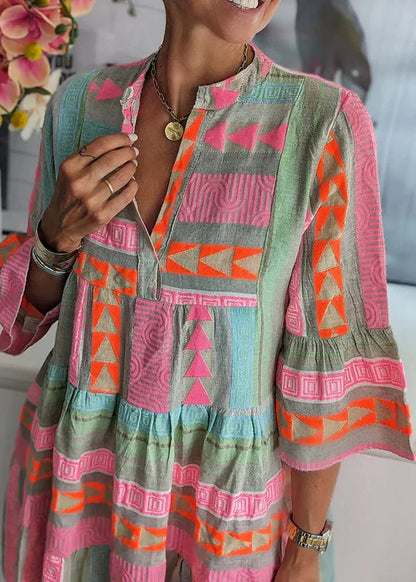 Ellie - Atmungsaktives Baumwoll-Hanf Sommerkleid