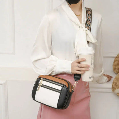 Violett | Verfeinerte Leder Schultertasche