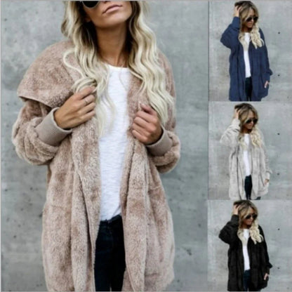 Cathy | Herbst- und Winter-Cardigan aus doppellagigem Fleece