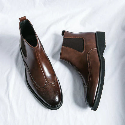 Dwight | Kunstleder-Chelsea-Stiefel