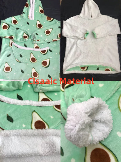 Teddy | Oversized Hoodie-Decke für Erwachsene und Kinder