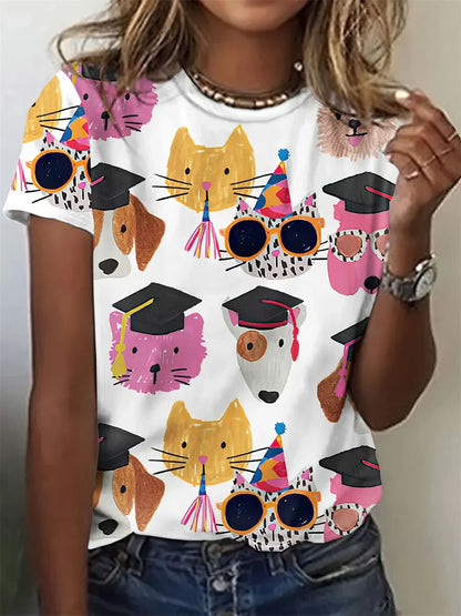 Avrille | Stilvolles T-Shirt mit Hundemotiv