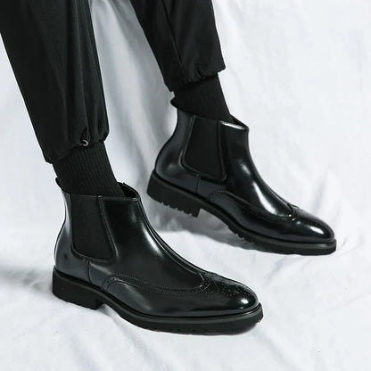 Dwight | Kunstleder-Chelsea-Stiefel