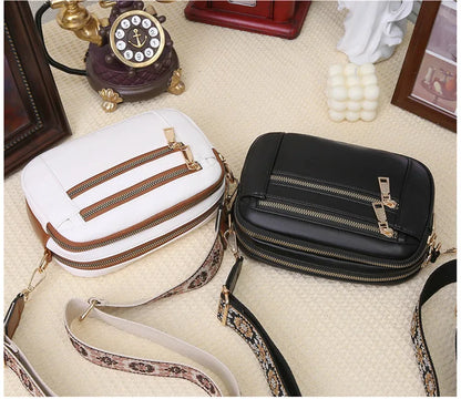 Violett | Verfeinerte Leder Schultertasche