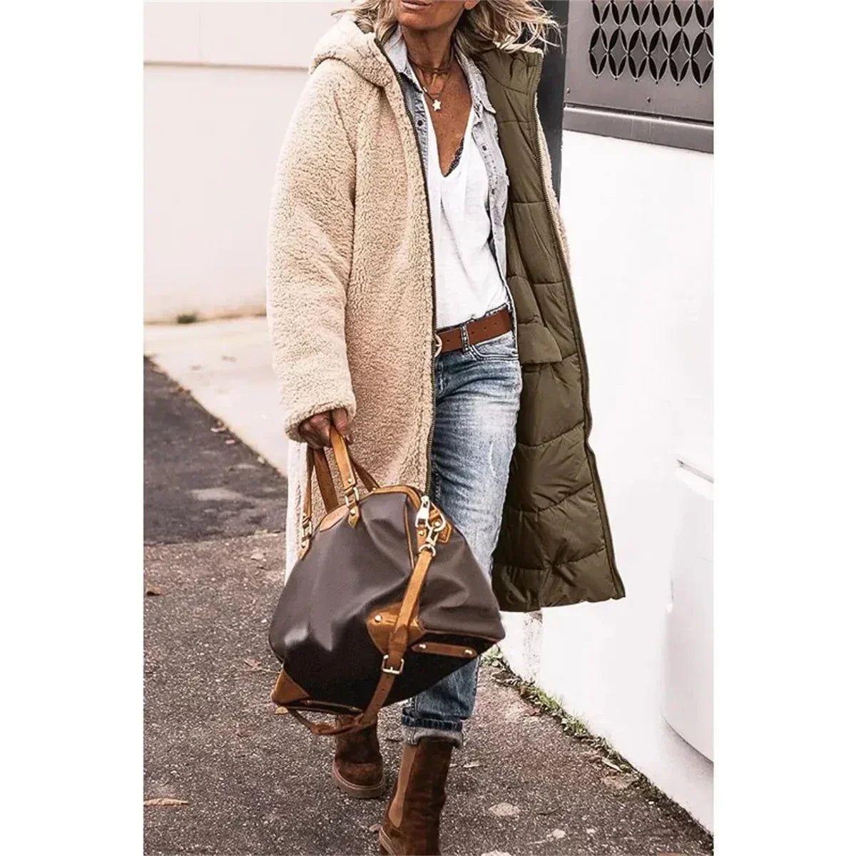 Adele™ – Warme gesteppte Jacke mit Kapuze