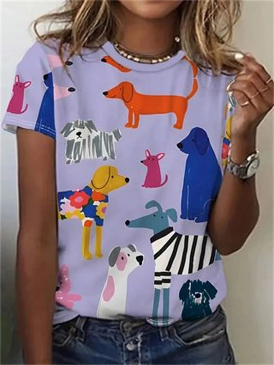 Avrille | Stilvolles T-Shirt mit Hundemotiv