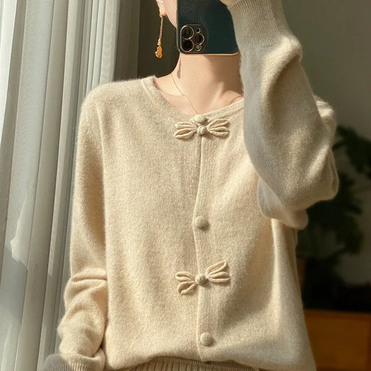 Claire | Cardigan mit Schleifen
