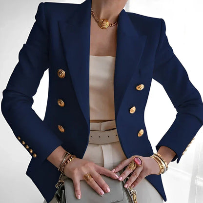 FLORA | Maßgeschneiderter Blazer mit goldenen Knöpfen